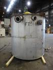 Used Tank, Approximately 2,400 Gallon, 304 Stainless Steel, Vertical.