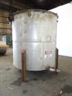 Used Tank, Approximately 1,900 Gallon, 316 Stainless Steel, Vertical.