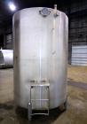 Used Tank, Approximate 1400 Gallons, 304 Stainless Steel, Vertical. Approximate 66