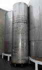 Used- Tank, Approximate 2300 Gallon, Stainless Steel, Vertical.