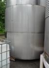 Used Tank, Approximate 4,000 Gallon, Stainless Steel, Vertical.