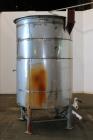 Used- Tank, Approximate 1,000 Gallon, 304 Stainless Steel, Vertical. Approximate 60