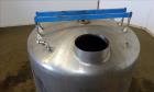 Used Mixing Tank, 1,500 Gallon, 304 Stainless Steel, Vertical.