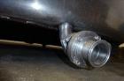 Used Mixing Tank, 1,500 Gallon, 304 Stainless Steel, Vertical.