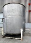 Used Tank, Approximate 4500 Gallon, Stainless Steel, Vertical. Approximate 114