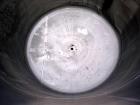 Used Tank, Approximate 4500 Gallon, Stainless Steel, Vertical. Approximate 114