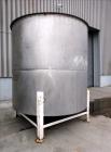 Used Tank, Approximate 4,000 Gallon, 304 Stainless Steel, Vertical. Approximate 108
