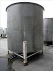 Used Tank, Approximate 4,000 Gallon, 304 Stainless Steel, Vertical. Approximate 108