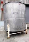 Used Tank, Approximate 4,000 Gallon, 304 Stainless Steel, Vertical. Approximate 108
