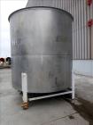 Used Tank, Approximate 4,000 Gallon, 304 Stainless Steel, Vertical. Approximate 108