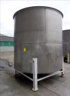 Used Tank, Approximate 4,000 Gallon, 304 Stainless Steel, Vertical. Approximate 108
