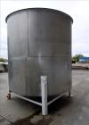 Used Tank, Approximate 4,000 Gallon, 304 Stainless Steel, Vertical. Approximate 108