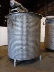 Used Mixing Tank, Approximate 2,000 Gallon, 304 Stainless Steel, Vertical.