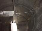 Used Mixing Tank, Approximate 2,000 Gallon, 304 Stainless Steel, Vertical.