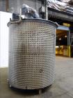 Used Mixing Tank, Approximate 2,000 Gallon, Stainless Steel, Vertical.
