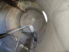 Used Toledo Tank, Approximately 2,600 Gallon, 304 Stainless Steel, Vertical. Approximate 72” diameter x 135” straight side. Internal rated 30 psi at 375 degrees F. 5/16