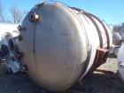 Used Falco Tank, Approximately 2,500 Gallon, 304 Stainless Steel, Vertical. Approximate 89” diameter x 138” straight side. Internal rated 40 psi & Full Vacuum. 5/16