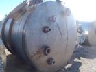 Used Falco Tank, Approximately 2,500 Gallon, 304 Stainless Steel, Vertical. Approximate 89” diameter x 138” straight side. Internal rated 40 psi & Full Vacuum. 5/16