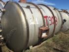 Used Falco Tank, Approximately 2,500 Gallon, 304 Stainless Steel, Vertical. Approximate 89” diameter x 138” straight side. Internal rated 40 psi & Full Vacuum. 5/16