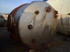 Used Falco Tank, Approximately 2,500 Gallon, 304 Stainless Steel, Vertical. Approximate 89” diameter x 138” straight side. Internal rated 40 psi & Full Vacuum. 5/16
