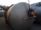 Used Falco Tank, Approximately 2,500 Gallon, 304 Stainless Steel, Vertical. Approximate 89” diameter x 138” straight side. Internal rated 40 psi & Full Vacuum. 5/16