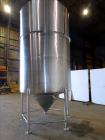 Used Tank, Approximate 3,200 Gallon, 316 Stainless Steel, Vertical