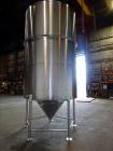 Used Tank, Approximate 3,200 Gallon, 316 Stainless Steel, Vertical