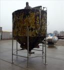 Used- Tank, Approximately 1,700 Gallon, 304 Stainless Steel, Vertical.