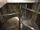 Used- Tank, Approximately 1,700 Gallon, 304 Stainless Steel, Vertical.