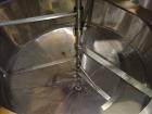 Used Tank, Approximately 1,700 Gallon, 304 Stainless Steel, Vertical.