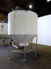 Used Tank, Approximately 1,700 Gallon, 304 Stainless Steel, Vertical.