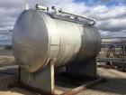 Used-3,000 Gallon, Horizontal, Stainless Steel Tank