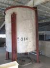 Used-2,500 Gallon, Vertical, Semi-Open Top, Stainless Steel Tank
