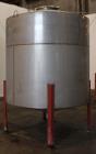 Used Tank, Approximately 1500 gallon, 304 Stainless Steel, Vertical.