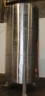 Used Tank, Approximately 2,300 gallon, 304 Stainless Steel, Vertical.