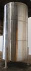 Used Tank, Approximately 2,500 gallon, 304 Stainless Steel, Vertical.