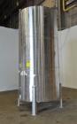 Used Tank, Approximately 2400 Gallon, 304 Stainless Steel, Vertical.