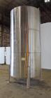 Used Tank, Approximately 2400 Gallon, 304 Stainless Steel, Vertical.