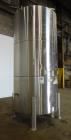 Used Tank, Approximately 2400 Gallon, 304 Stainless Steel, Vertical.