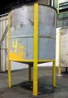 Used Tank, Approximate 2,500 Gallon, 304 Stainless Steel, Vertical.