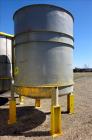 Used Tank, Approximate 2,300 Gallon, Stainless Steel, Vertical.