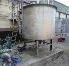 Used Tank, Approximately 1,000 Gallon, Stainless steel.  Used as a Chilled water tank, 6' dia, 5' high, with connectingpumps