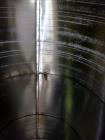 Used Tank, Approximate 2,500 Gallon, 304 Stainless Steel, Vertical.