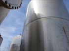 Used Tank, Approximate 2,500 Gallon, 304 Stainless Steel, Vertical.