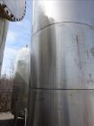 Used- Tank, Approximate 2,500 Gallon, 304 Stainless Steel, Vertical.