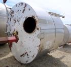 Used- Tank, Approximate 2400 Gallon, Stainless Steel, Vertical