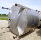 Used Tank, Approximate 2400 Gallon, Stainless Steel, Vertical