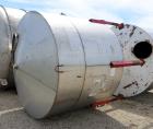 Used- Tank, Approximate 2250 Gallon, Stainless Steel, Vertical.