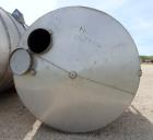 Used Tank, Approximate 2250 Gallon, Stainless Steel, Vertical.