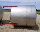 Used- Tank, Approximate 1500 Gallon, Stainless Steel, Vertical.